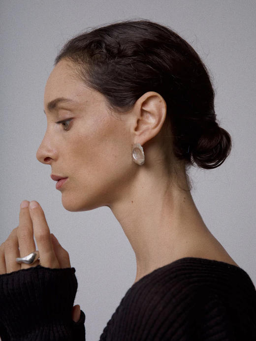 ABOAB｜Gibbous Studs [耳钉 金 / 银 ]【PHASE】 商品图1