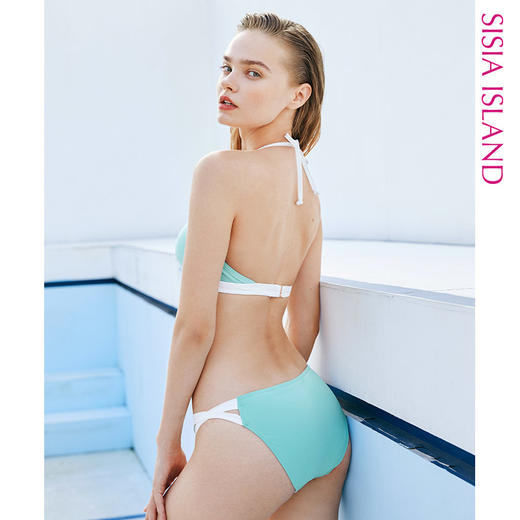 sisia2022新款分体泳衣女性感聚拢尾波冲浪自由潜温泉三角比基尼 商品图2