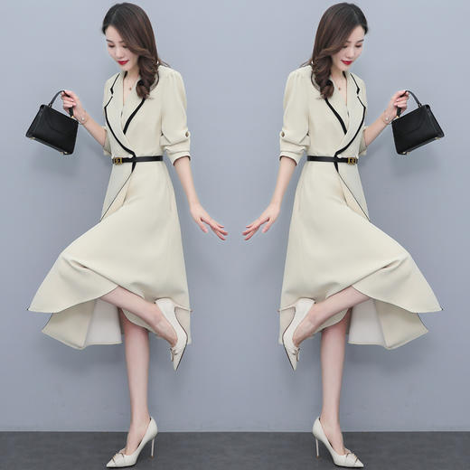 新款时尚，风衣连衣裙外套（配皮带）HR-LMYS539 商品图4