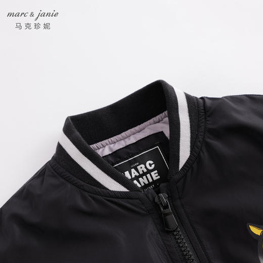 马克珍妮秋冬装新款 男童撞色拼接棒球服 儿童棉衣外套221710 商品图3