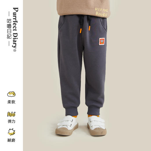 【100元任选3件】【耐磨不易起球】徽标系带加绒卫裤PDK2201 商品图0