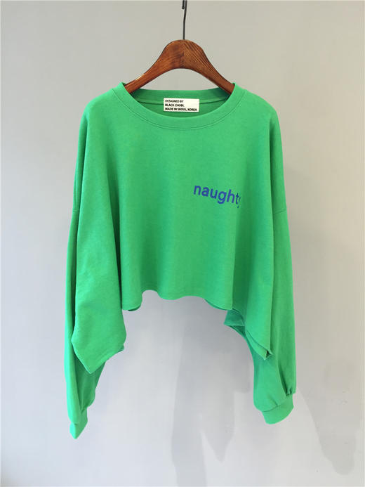 卫衣女春秋薄款2020新款韩版ins潮时尚字母宽松显瘦短款外套上衣 商品图2