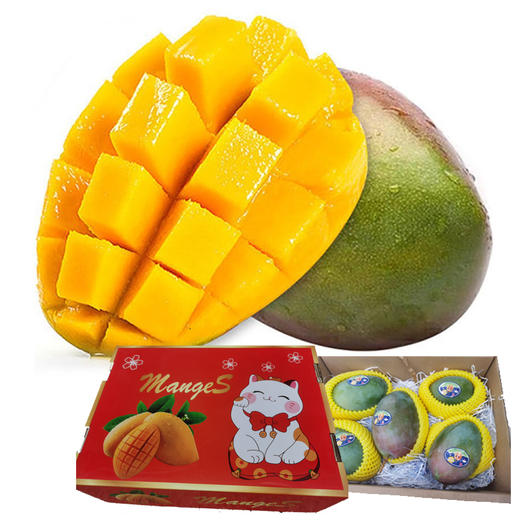【中秋水果礼盒】(精选)大芒果礼盒 重约8斤【当天提货】 商品图0