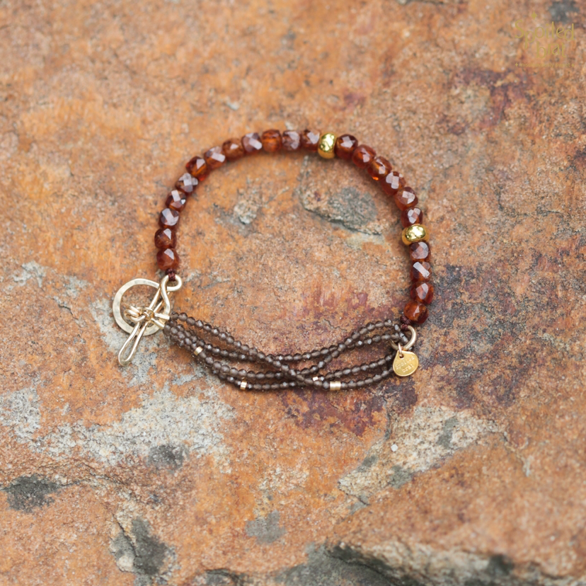 SpoiledBrat Jewelry石榴石茶晶手链