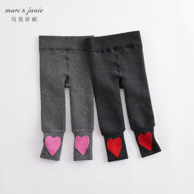马克珍妮秋冬新款 女童弹力加厚打底裤 儿童裤子221878