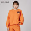 oldcolour2021秋商场同款休闲落肩复古气质独特T恤女N32023219 商品缩略图2