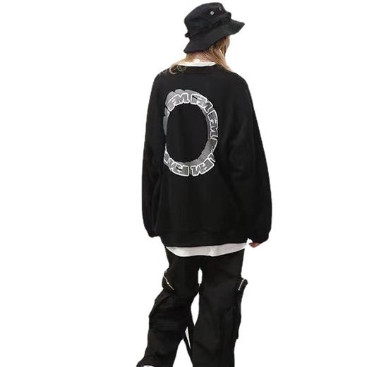 火龙果卫衣女春秋薄款时尚宽松显瘦卫衣慵懒风潮牌长袖上衣ins森 商品图4