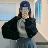 黛唯梵氛围感卫衣2022新款女款设计感小众宽松假两件秋季oversize上衣 商品缩略图1