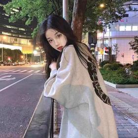 火龙果卫衣女春秋薄款时尚宽松显瘦卫衣慵懒风潮牌长袖上衣ins森