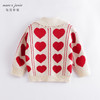 【柔蓝绒】马克珍妮冬款女童爱心提花毛衣 儿童针织开衫221386 商品缩略图2