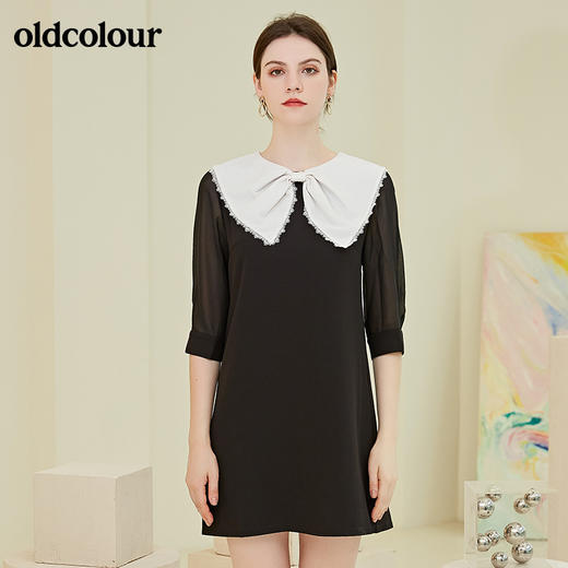 oldcolour2021秋季商场同款长袖连衣裙N31103396 商品图0