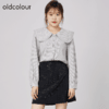 oldcolour2021秋商场同款别致小众甜美娃娃领衬衫女通勤N32013255 商品缩略图0