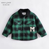 马克珍妮秋装新款 男童仿羊羔绒翻领格纹衬衫 儿童外套221306 商品缩略图0