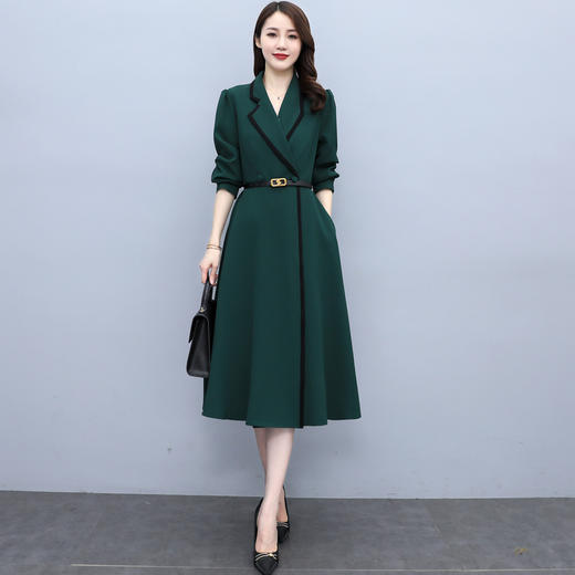 新款时尚，风衣连衣裙外套（配皮带）HR-LMYS539 商品图2