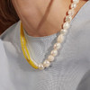 北京仓｜Barbóra-Sunrise-黄玛瑙 珍珠 项链［希腊设计师] 商品缩略图0
