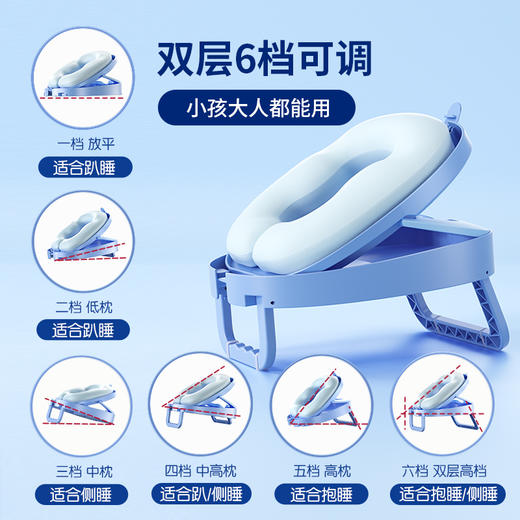 猫太子午睡枕小学生趴睡抱枕护颈一年级儿童睡觉午休趴趴神器桌上 商品图1