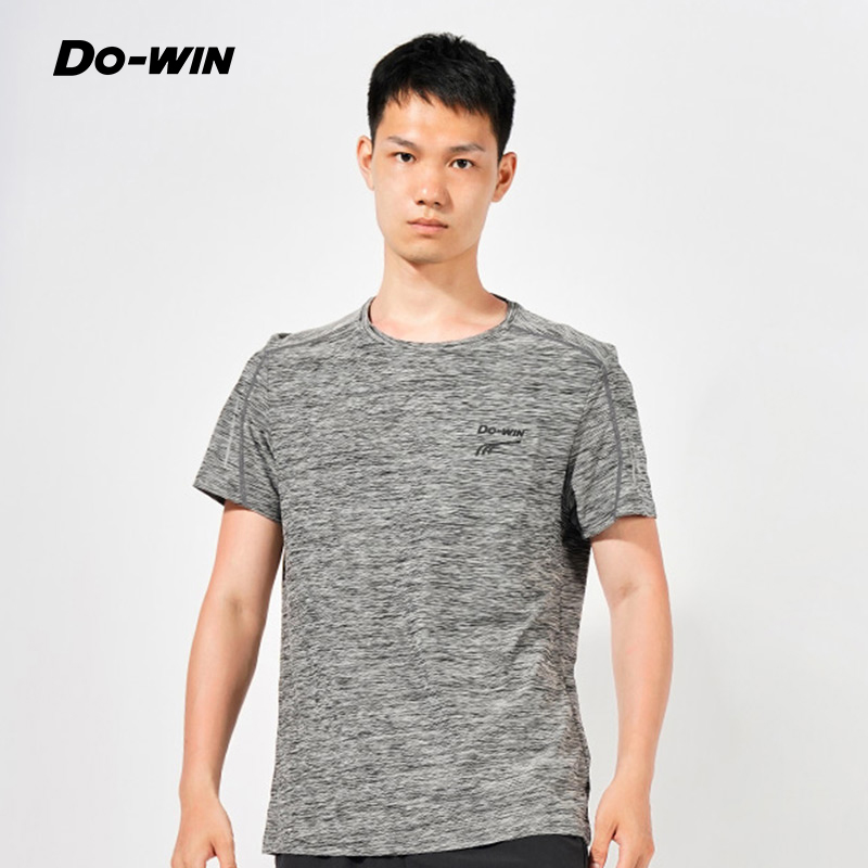 多威dowin运动T恤男圆领衫健身短袖男士透气休闲运动服366609