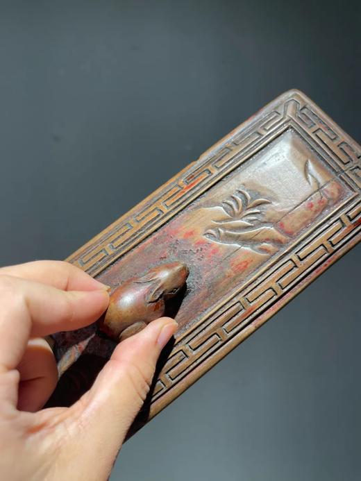 楠木雕饼模玉兔钮印板，顺丰包邮 商品图10