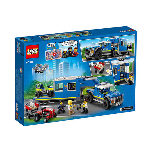 乐高（LEGO） 积木 城市系列 6岁+ 儿童玩具 男孩生日礼物 警用指挥车 60315 商品图1