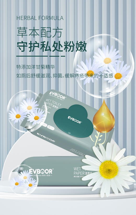 壹布*湿巾 湿厕纸 可冲散，可降解，有效擦除率99.9 商品图1