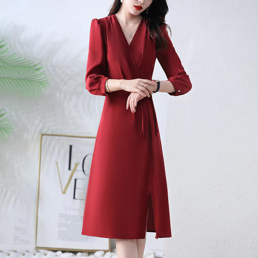 秋季新款，洋气显瘦减龄连气质宴会修身时尚连衣裙HR-ZRX6012 商品图2