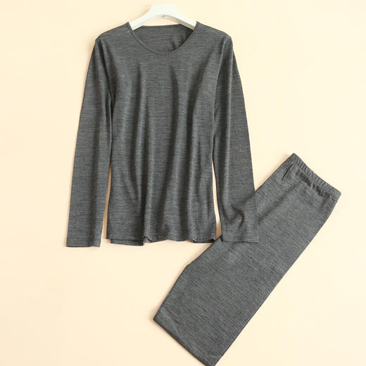 TG-TG03S207秋冬新款纯羊毛女秋衣秋裤套装 保暖内衣棉毛衫打底裤 商品图4