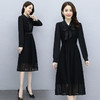 秋季新款，收腰显瘦气质女装早春秋长袖法式裙子蕾丝连衣裙HR-ZRX3026 商品缩略图3