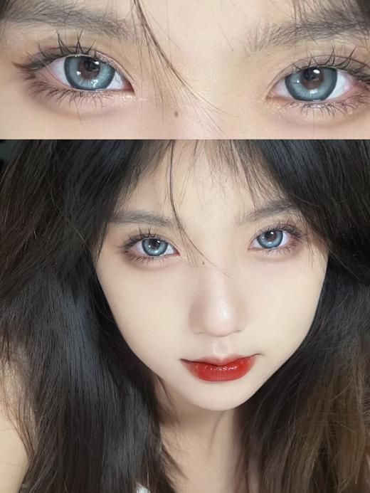 pfgirlcon 年抛美瞳 海盐蓝光（海盐泪光） 14.5mm着色14.0mm 商品图0