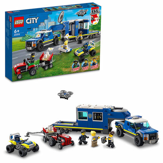乐高（LEGO） 积木 城市系列 6岁+ 儿童玩具 男孩生日礼物 警用指挥车 60315 商品图3