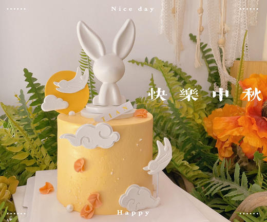 玉兔蛋糕，动物奶油蛋糕，巧克力玉兔、全部装饰可食用 商品图7