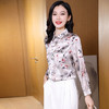 ASE-9202印花单排扣气质优雅女士衬衫 商品缩略图6