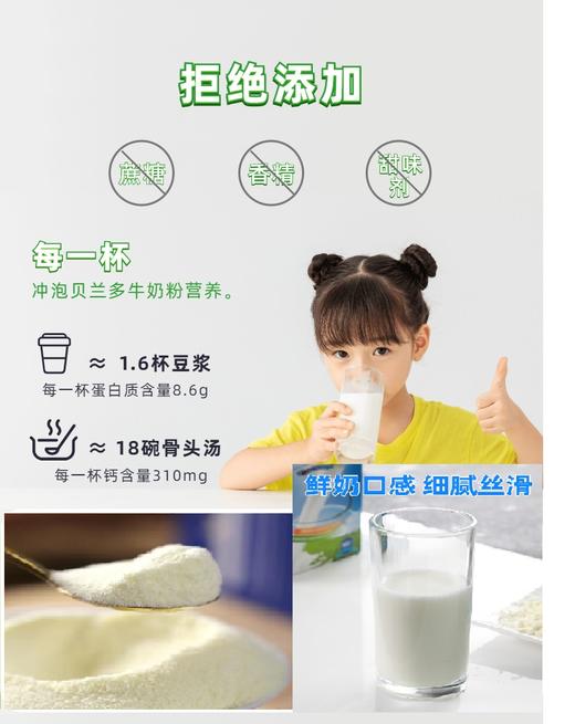 【中欧班列精选】俄罗斯奶粉 贝兰多全脂/脱脂牛奶粉 商品图4