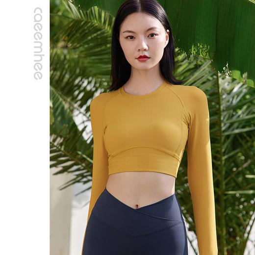 卡益瑜伽长袖不可插胸垫KY04310 商品图4