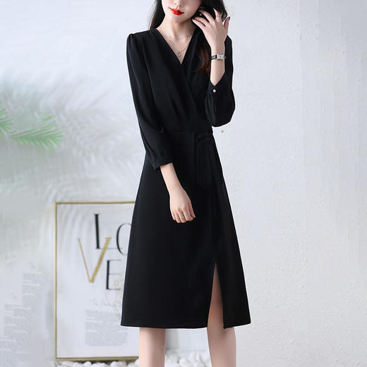 秋季新款，洋气显瘦减龄连气质宴会修身时尚连衣裙HR-ZRX6012 商品图1