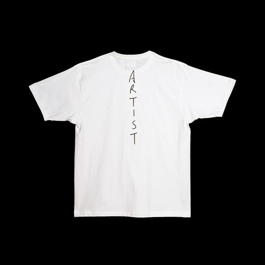 白色印刷T恤-十点睡觉《艺术家的狗》 商品图1