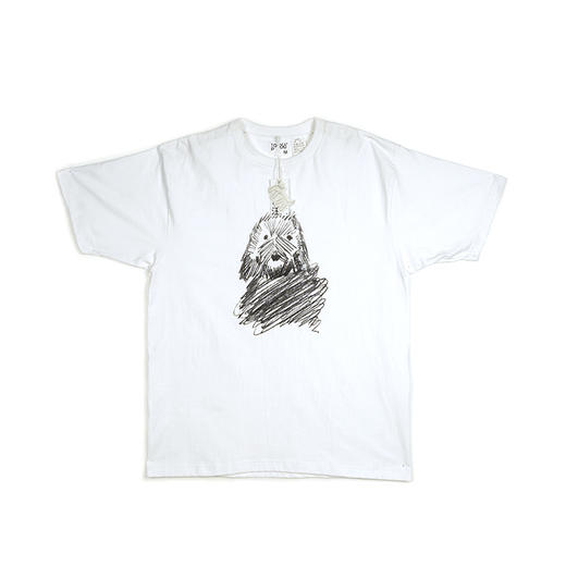 白色印刷T恤-十点睡觉《艺术家的狗》 商品图6