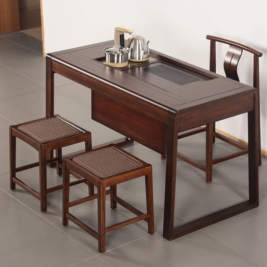 祥福  新安椅新中式竹制办公室茶桌椅家用简约餐椅阳台靠背椅子 商品图2