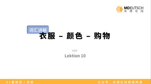 【词汇】衣服-颜色-购物丨L10 商品图0