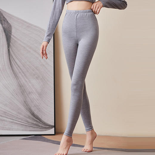 TG-TG03S207秋冬新款纯羊毛女秋衣秋裤套装 保暖内衣棉毛衫打底裤 商品图2