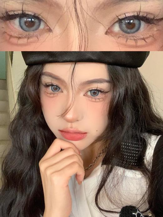 pfgirlcon 年抛美瞳 海滩蓝 直径14.5mm着色13.8mm 商品图8