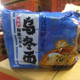逗小鱼方便面量贩装500g 乌冬面日式海鲜。