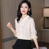 ASE-3560纯色气质优雅百塔女士衬衫 商品缩略图3