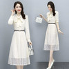 秋季新款，收腰显瘦气质女装早春秋长袖法式裙子蕾丝连衣裙HR-ZRX3026 商品缩略图1