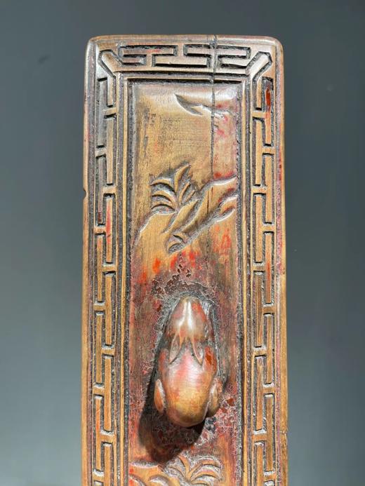 楠木雕饼模玉兔钮印板，顺丰包邮 商品图13