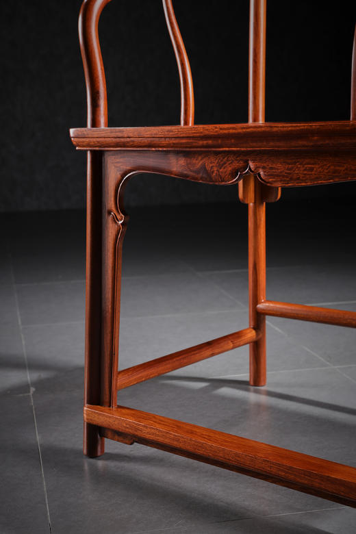 红桥红  家具严选  缅甸花梨（大果紫檀）【如意壸门垂手圈椅】 商品图5