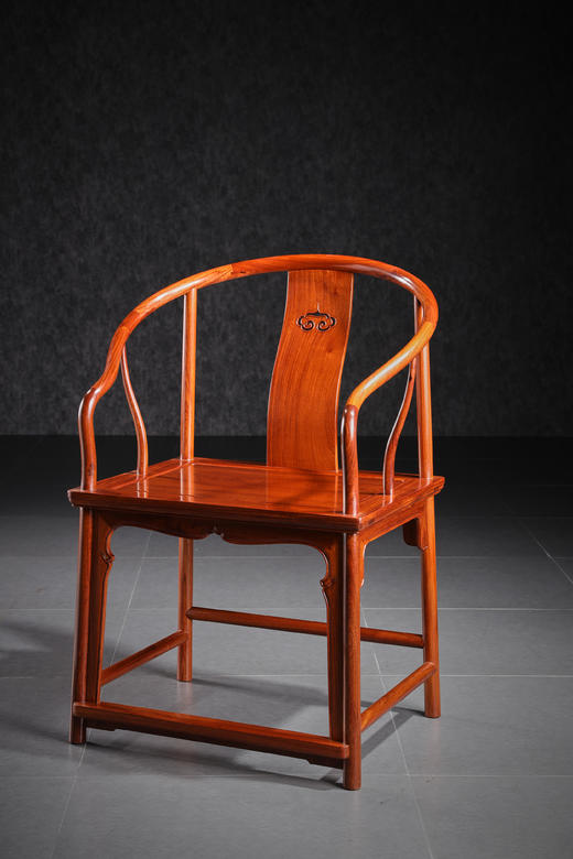 红桥红  家具严选  缅甸花梨（大果紫檀）【如意壸门垂手圈椅】 商品图2