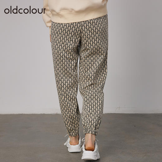 oldcolour2021秋商场同款休闲宽松收脚长裤女N32073265 商品图3