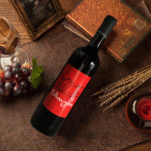 华喜好酒 三个朋友半干红葡萄酒 750ml 商品图1