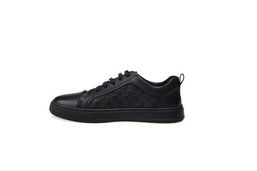 豪麟名鞋奥莱迪嘉男装牛皮革动感休闲鞋DJWTO22MX204黑色原价1960元 商品图1