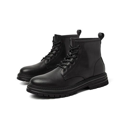 西遇马丁靴男款高帮冬季新款厚底复古潮流英伦风工装短靴子21925653 商品图4
